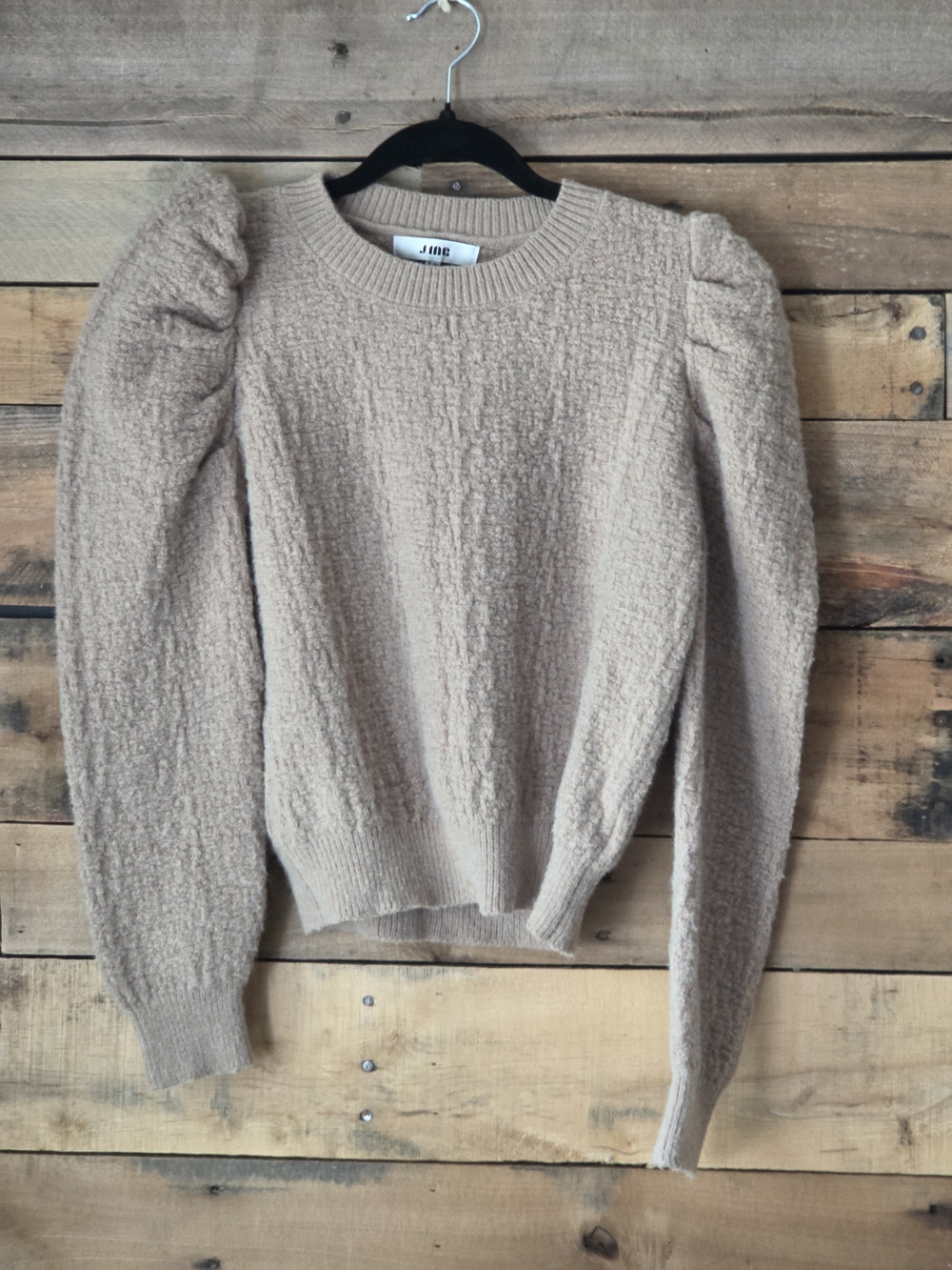 J.ING Women's Cream Puff-Sleeve Sweater - Cream